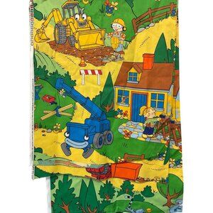 Vintage Cranston Print Works Bob The Builder Fabric Panel 2003 Crafts & Quilting